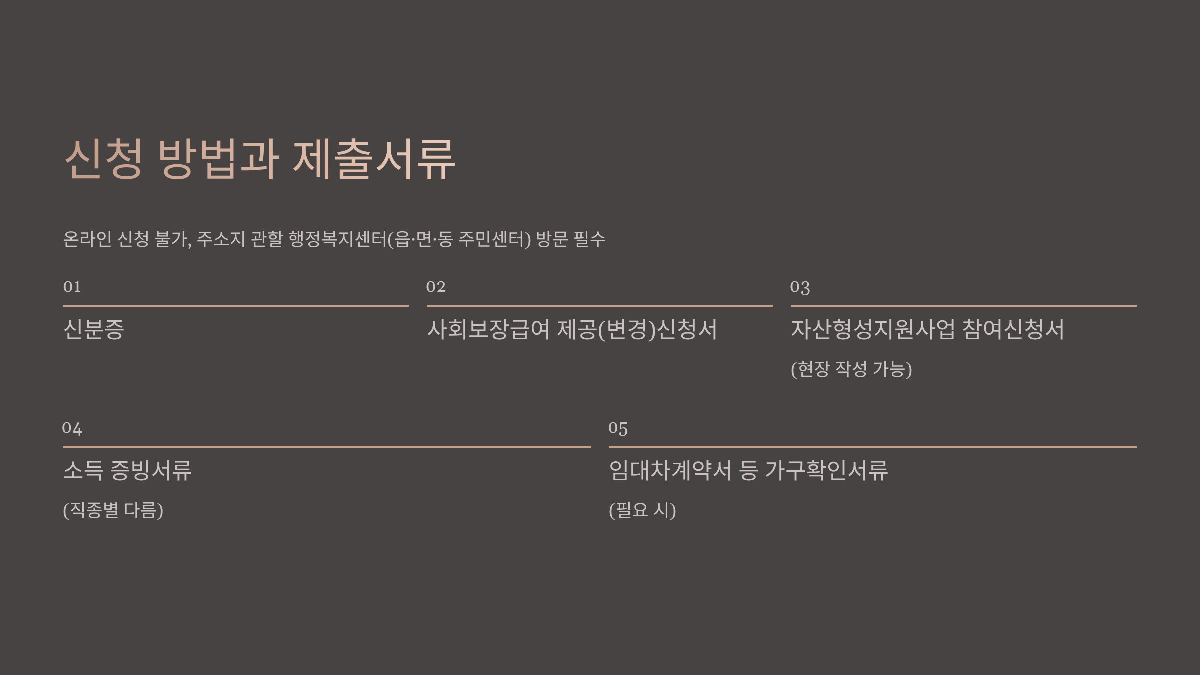 신청 방법과 제출서류: 한 번에 끝내는 법