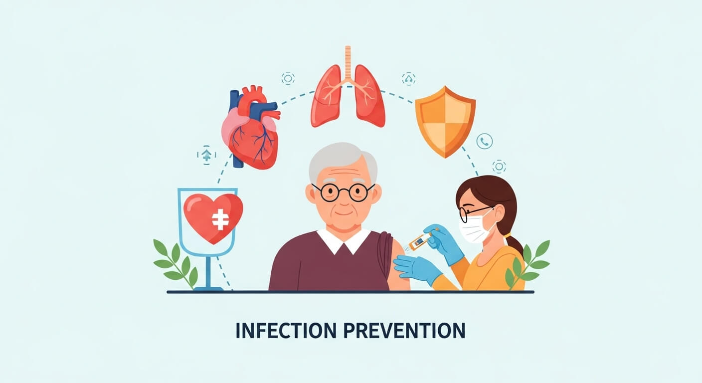 노년층 및 고위험군 예방접종 일정 (65세 이상 및 만성질환자)