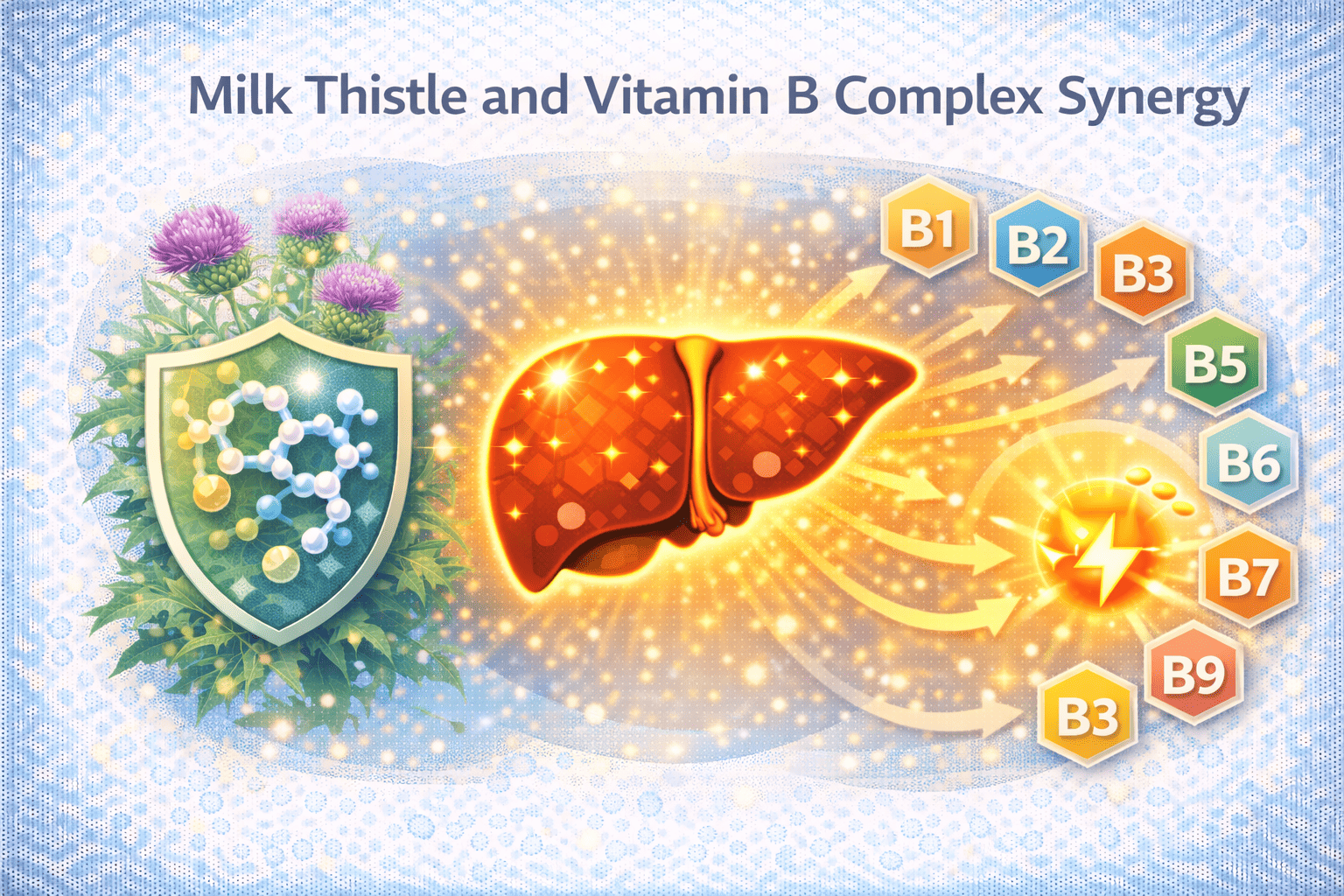 밀크씨슬과 비타민B군의 시너지 관리