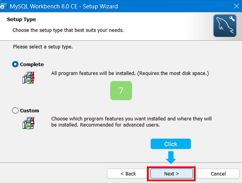 Next 버튼을 클릭해 주세요.