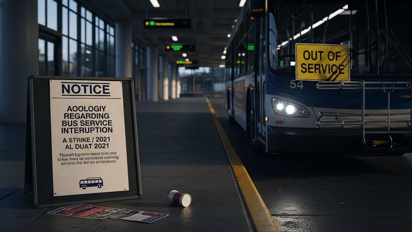 시내버스 파업 사과