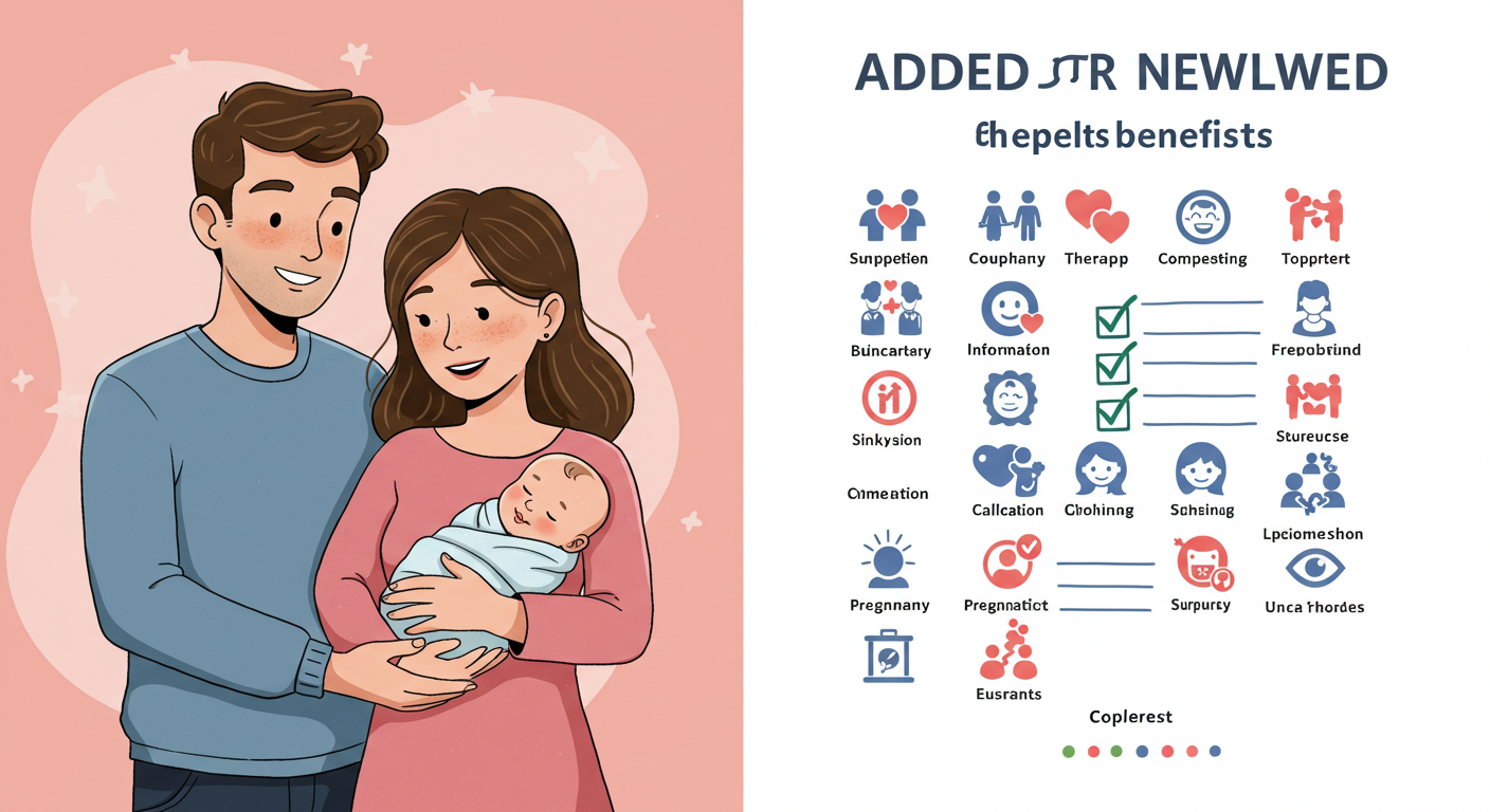 신혼부부 추가 혜택 조건 일러스트