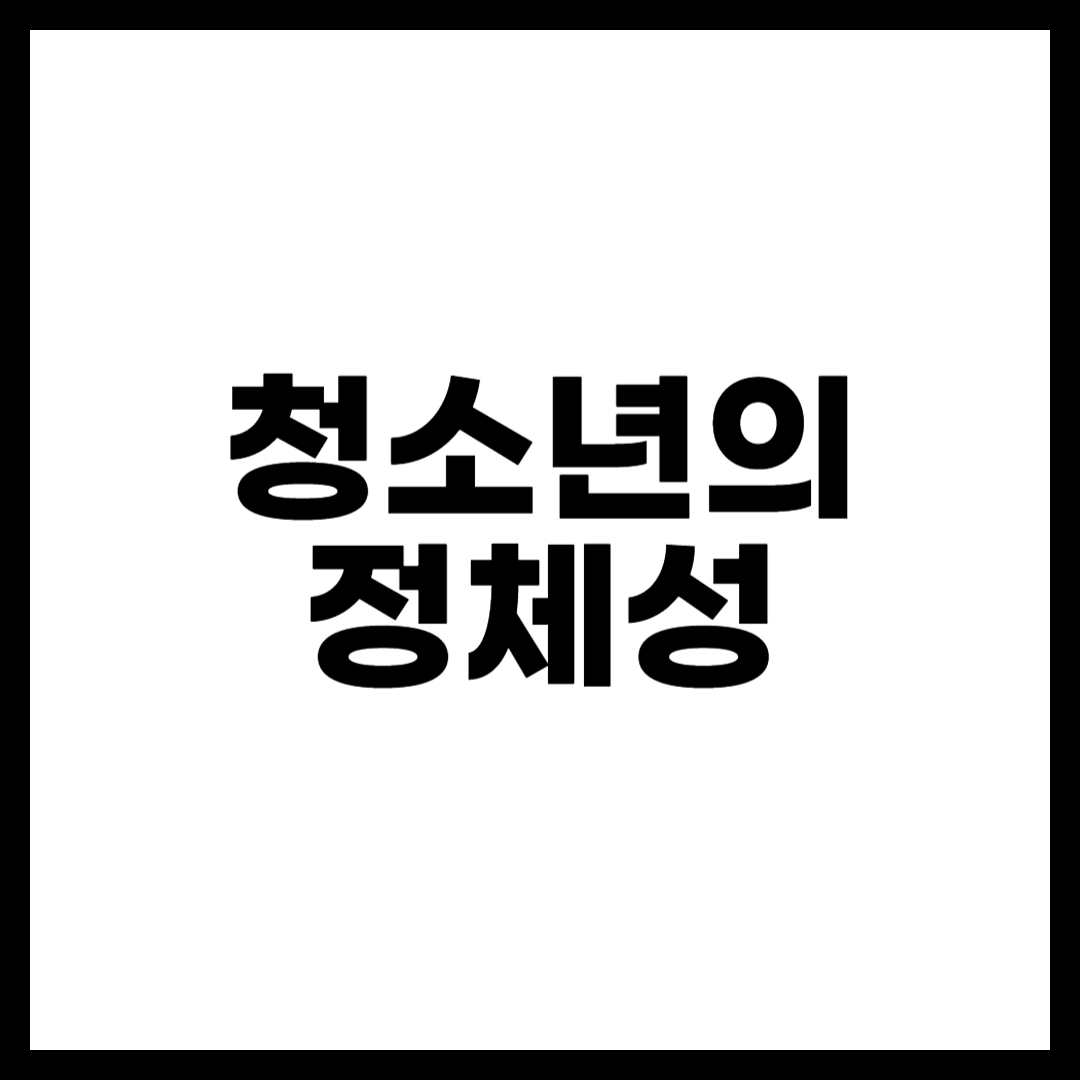청소년의 정체성