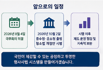10월 2일부터 시행되는 새로운 형사 절차