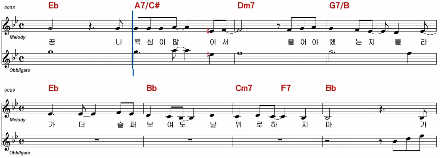 서영은 혼자가 아닌 나 악보