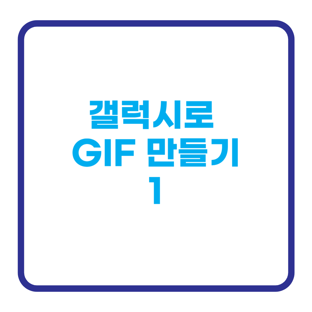 gif 만들기
