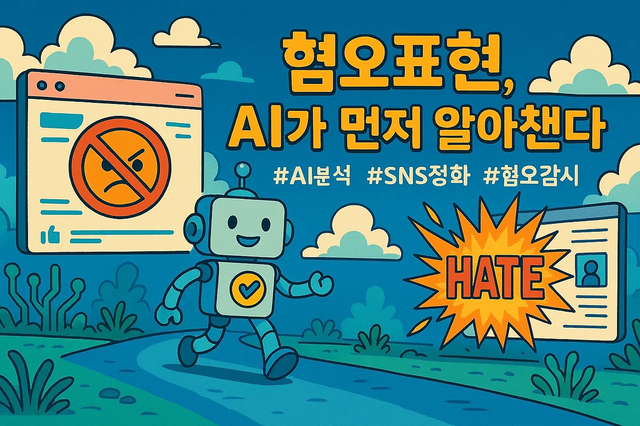혐오표현, AI가 먼저 알아챈다 (AI분석, SNS정화, 혐오감시) 관련 이미지