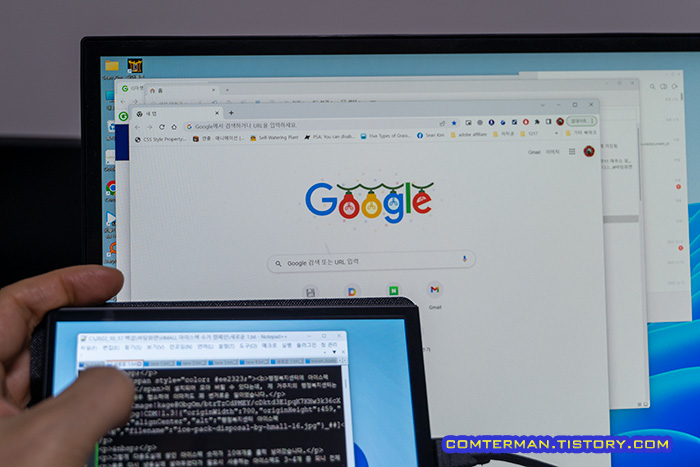 7인치 터치스크린 터치 화면 보정