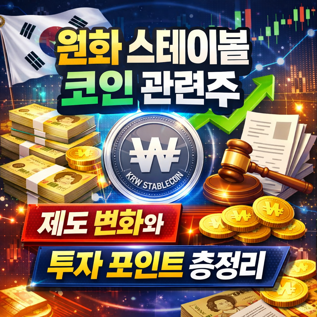원화 스테이블 코인 관련주