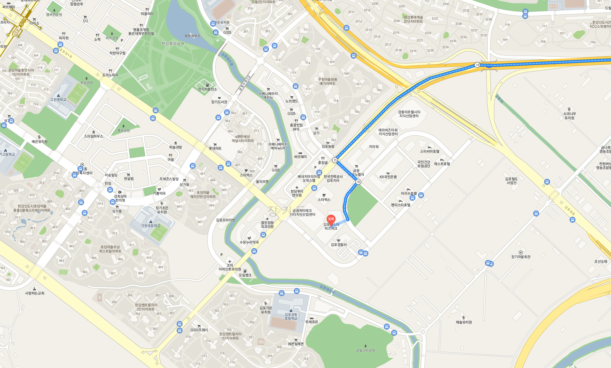 김포 장기동 지식산업센터 가는길