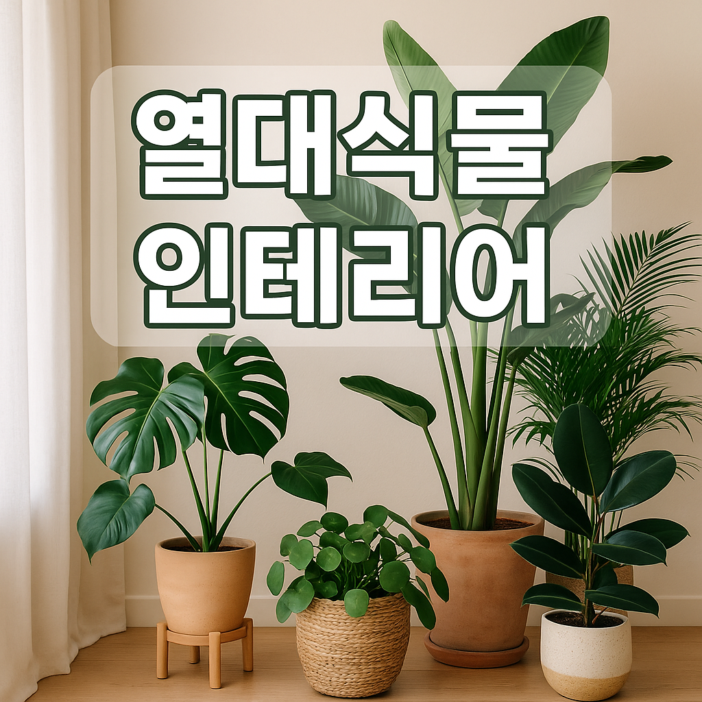 열대식물 인테리어