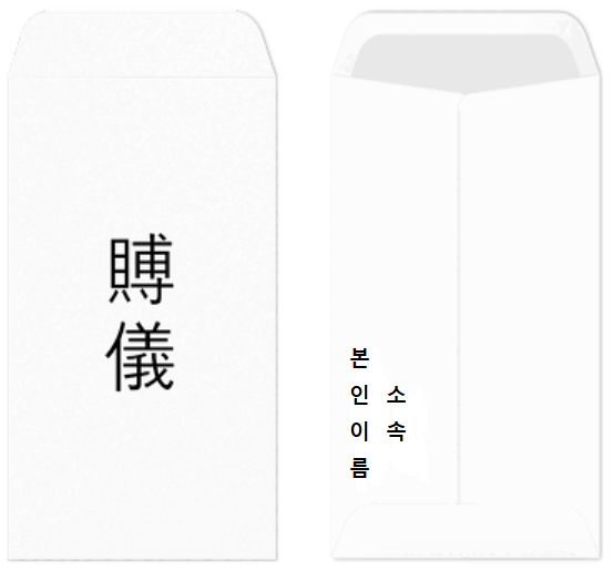 축의금봉투쓰는법, 경조사 봉투 쓰는 법