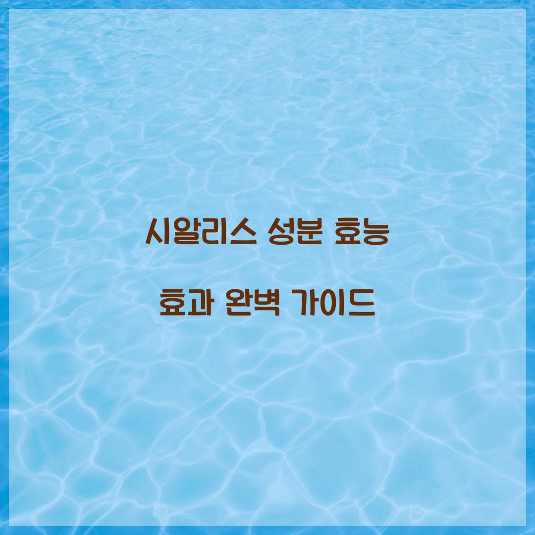 시알리스 성분 효능 효과