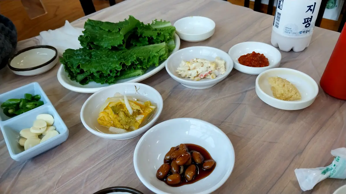 양폄맛집-용골가든-반찬들