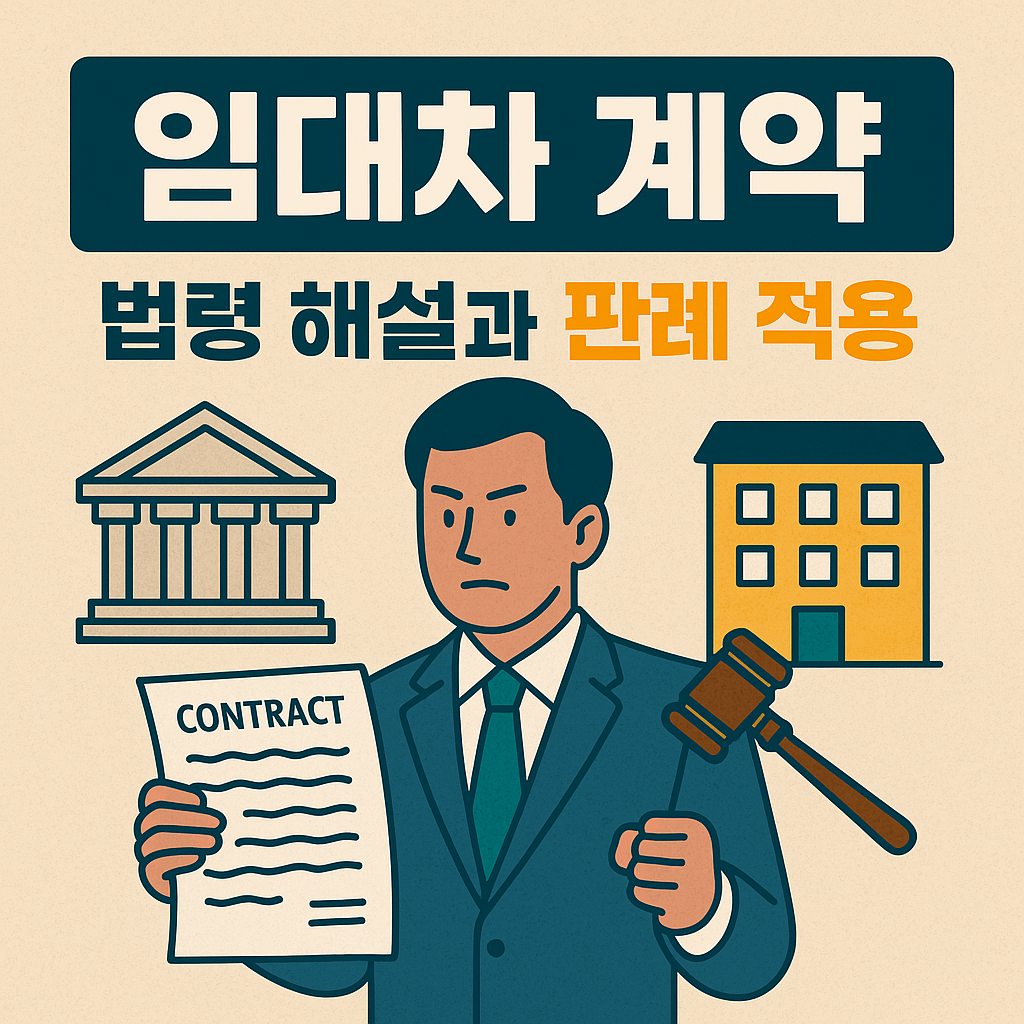 임대차 계약 관련 주요 법령 해설과 세입자·임대인이 실제로 겪는 사례를 설명하는 대표 이미지