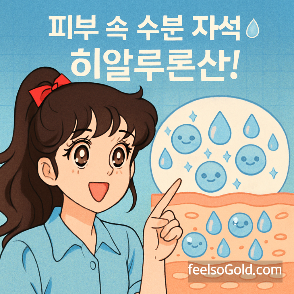 피부 속 수분 자석💧 히알루론산!