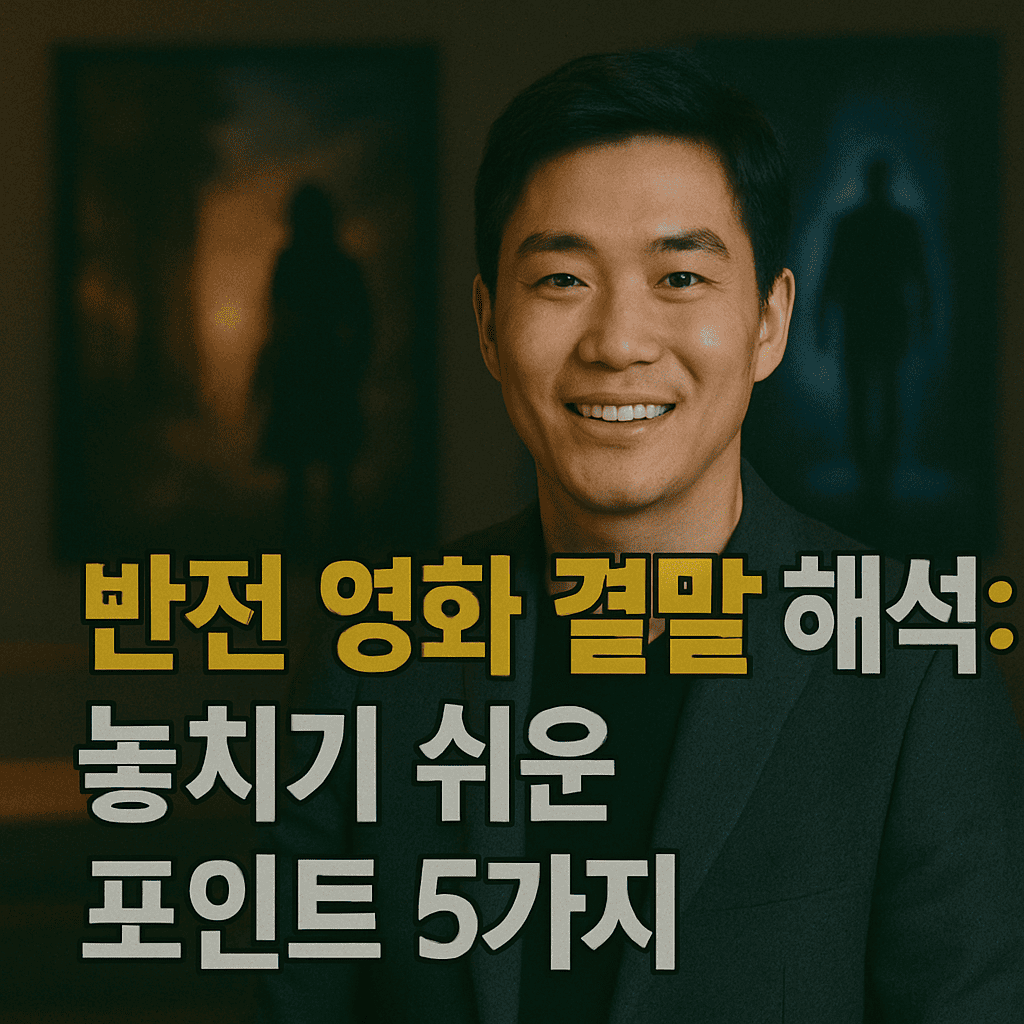 반전 영화 결말 해석<놓치기 쉬운 포인트 5가지>