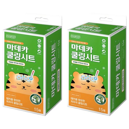 마데카 쿨링시트 센텔라 성분 패키지