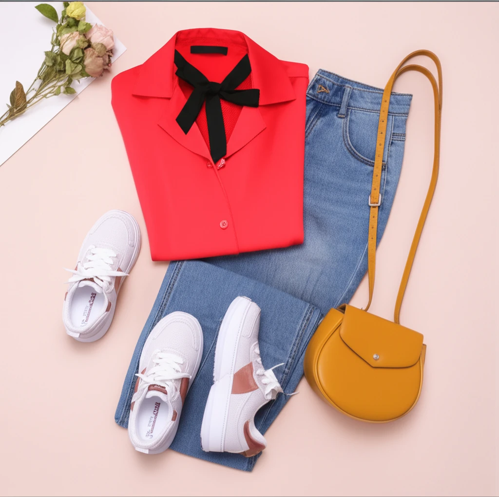 리본 블라우스 코디 고민 끝! 르로망..