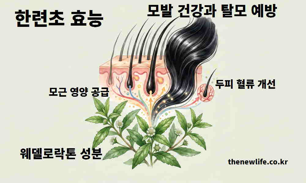 한련초 효능 모발 건강 탈모 예방