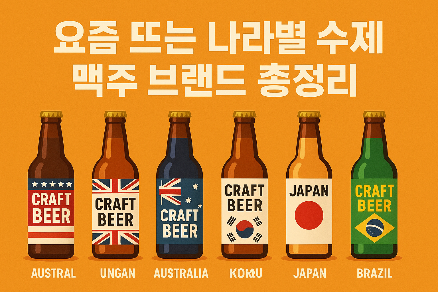 요즘 뜨는 나라별 수제 맥주 브랜드 총정리 연관 이미지