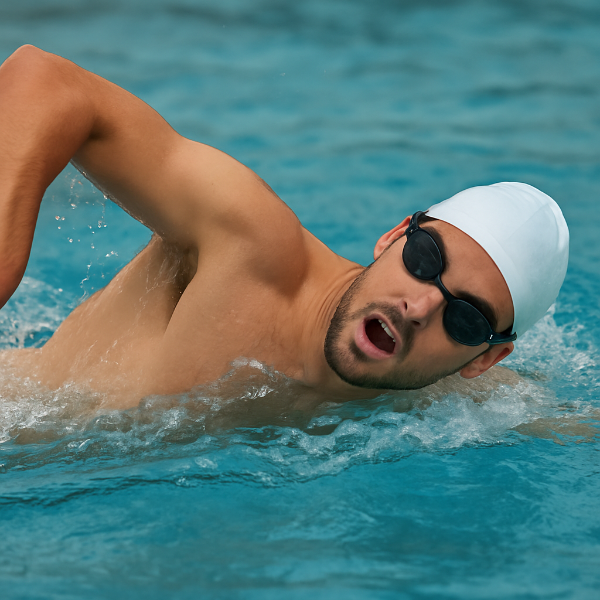 수영하는 남자 사진