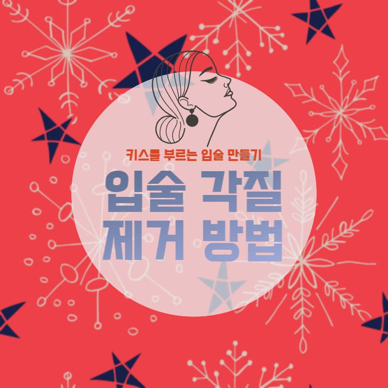 입술 각질 제거하는 방법