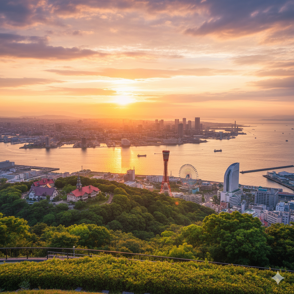 고베도시 아름다운 풍경