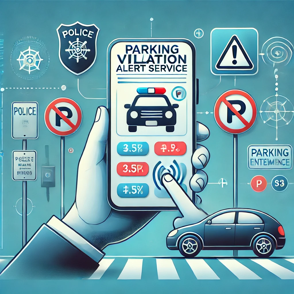 주정차단속알림서비스 및 휘슬앱