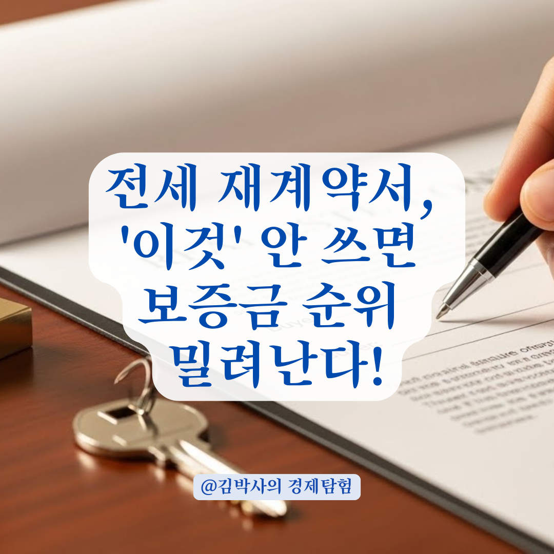 전세계약서 다시 쓸 때, '최초 계약일' 안 적으면 보증금 날린다고?