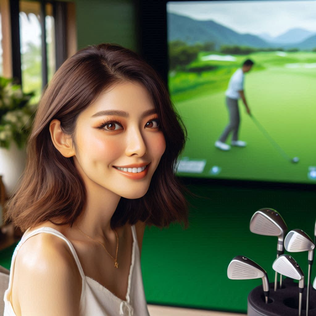 실내골프연습장 배경