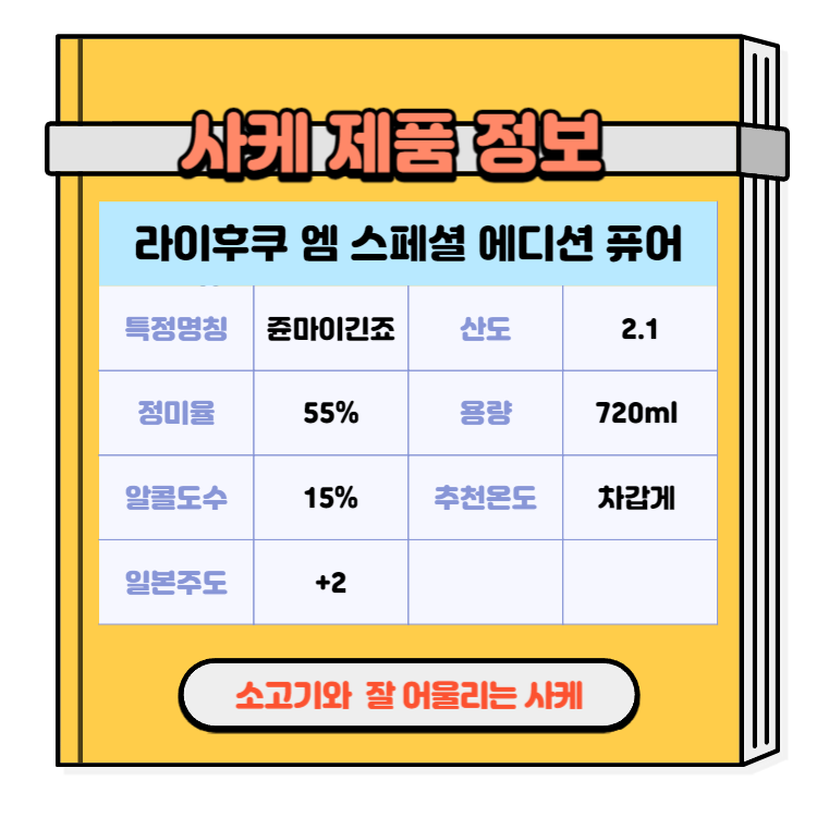 일본술 사케 소고기와 잘 어울리는 사케추천