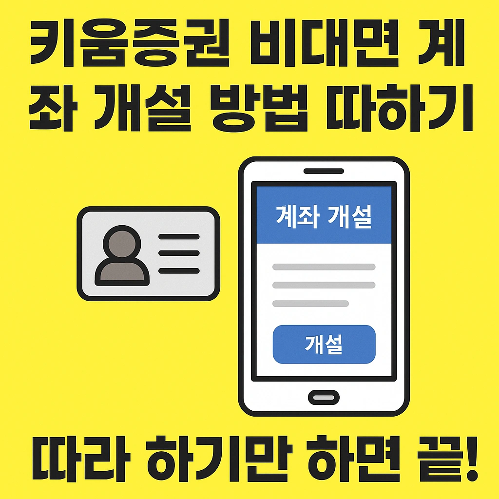키움증권 비대면 계좌 개설 완전 가이드