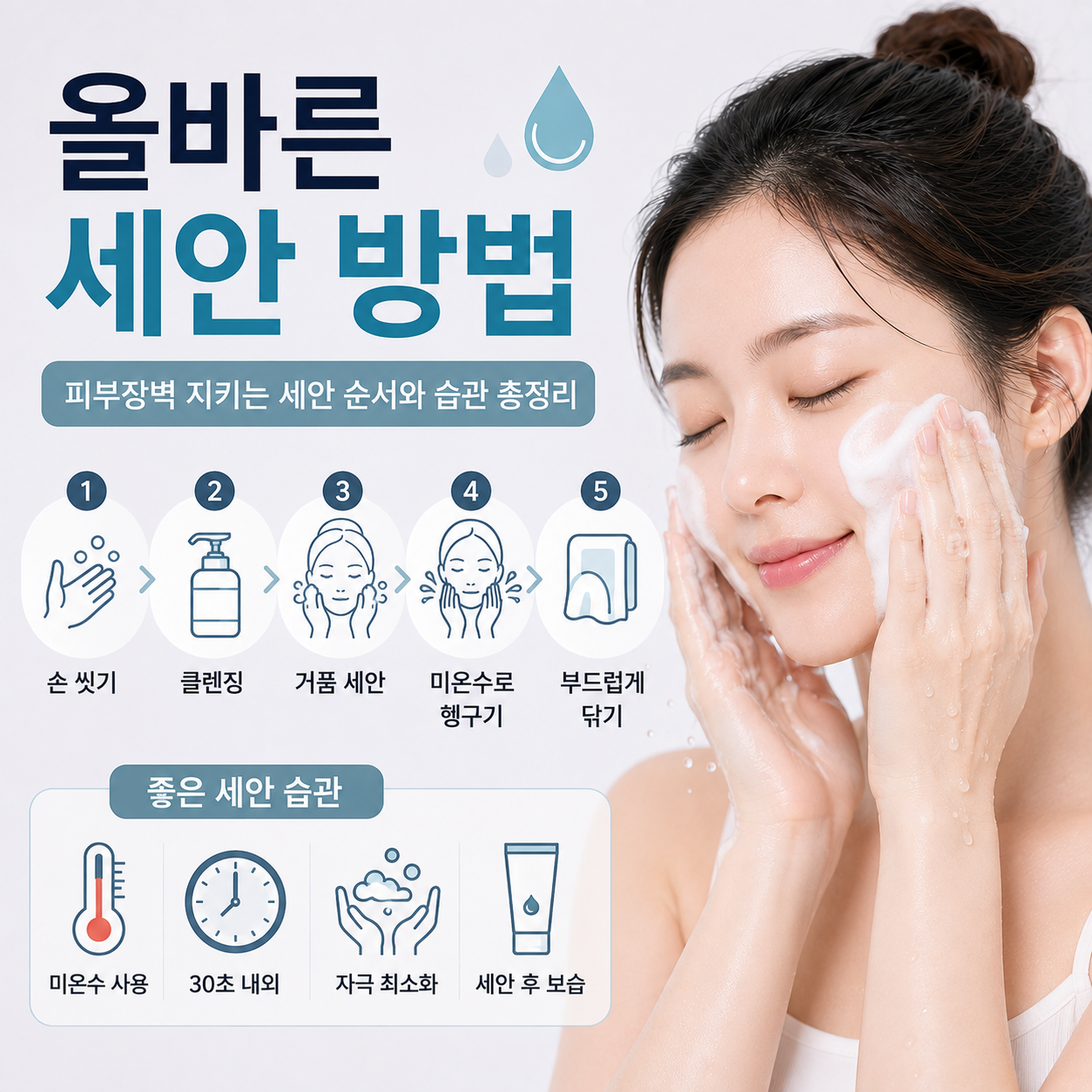올바른 세안 방법