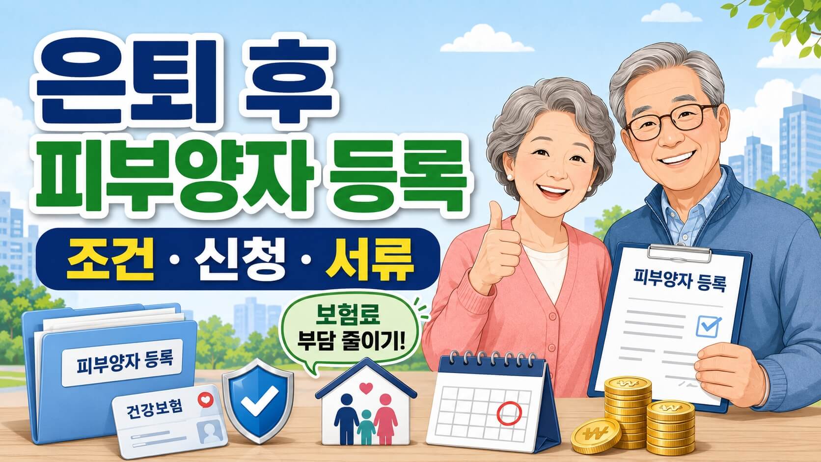은퇴 후 건강보험 피부양양 설명 이미지