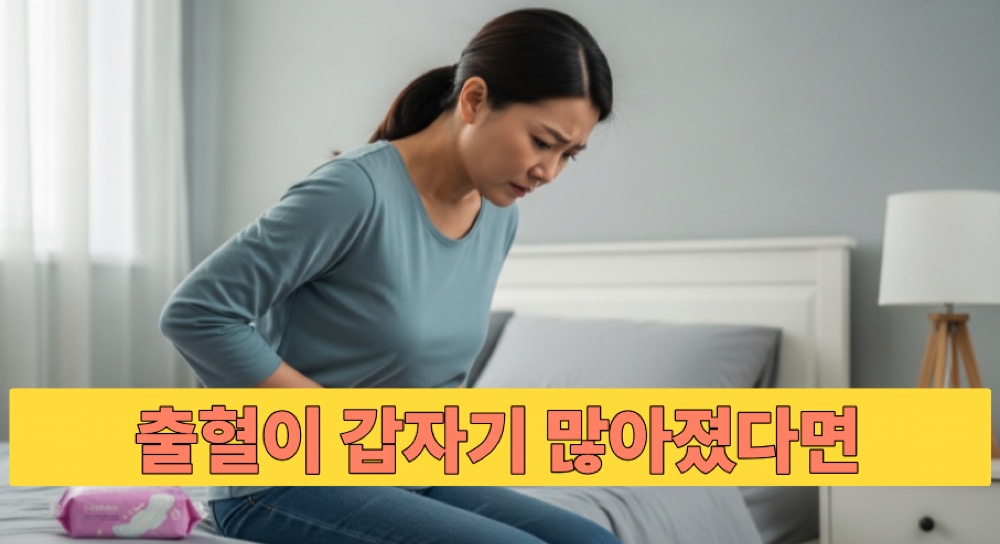 생리량 변화 걱정