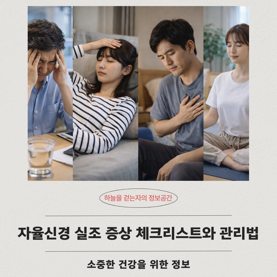 자율신경 실조 증상 체크리스트와 관리법