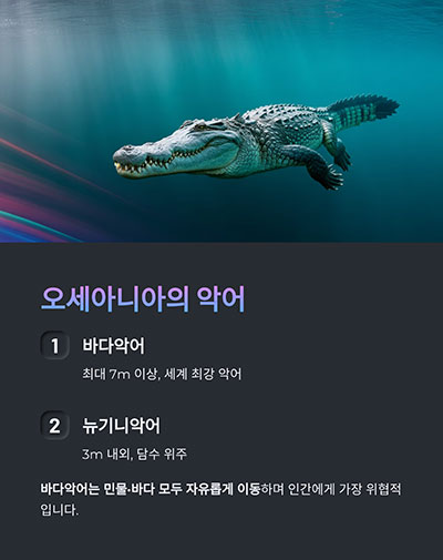 세계 최강 ‘바다악어’의 고향