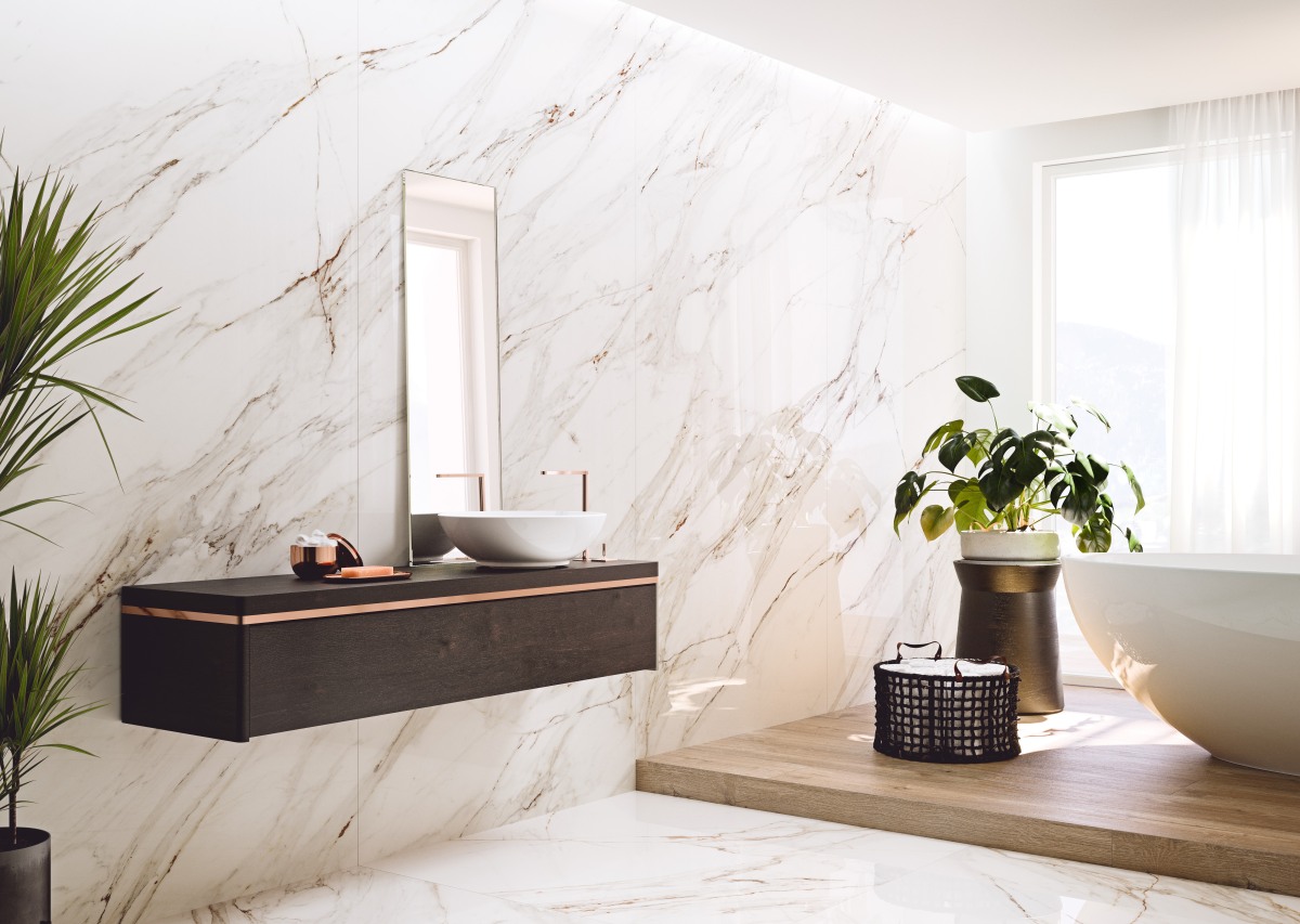 트렌디한 빅슬랩 대형 타일을 활용한 인테리어 팁