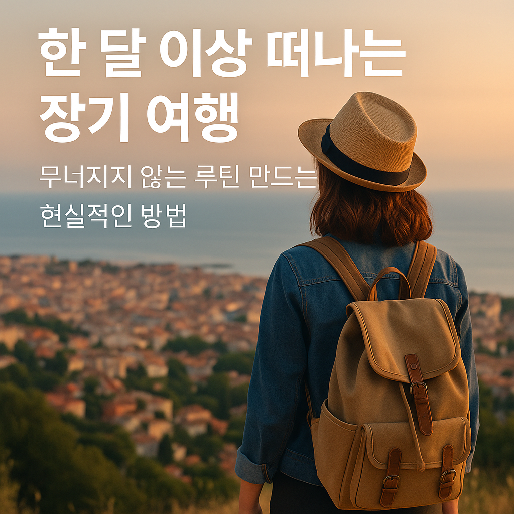 한 달 이상 떠나는 장기 여행, 무너지지 않는 루틴 만드는 현실적인 방법 관련 사진