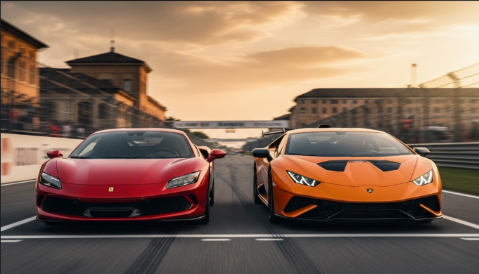 페라리 VS 람보르기니 관련사진