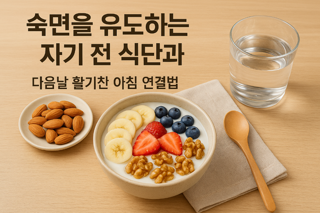 숙면을 유도하는 자기 전 식단과 다음날 활기찬 아침 연결법