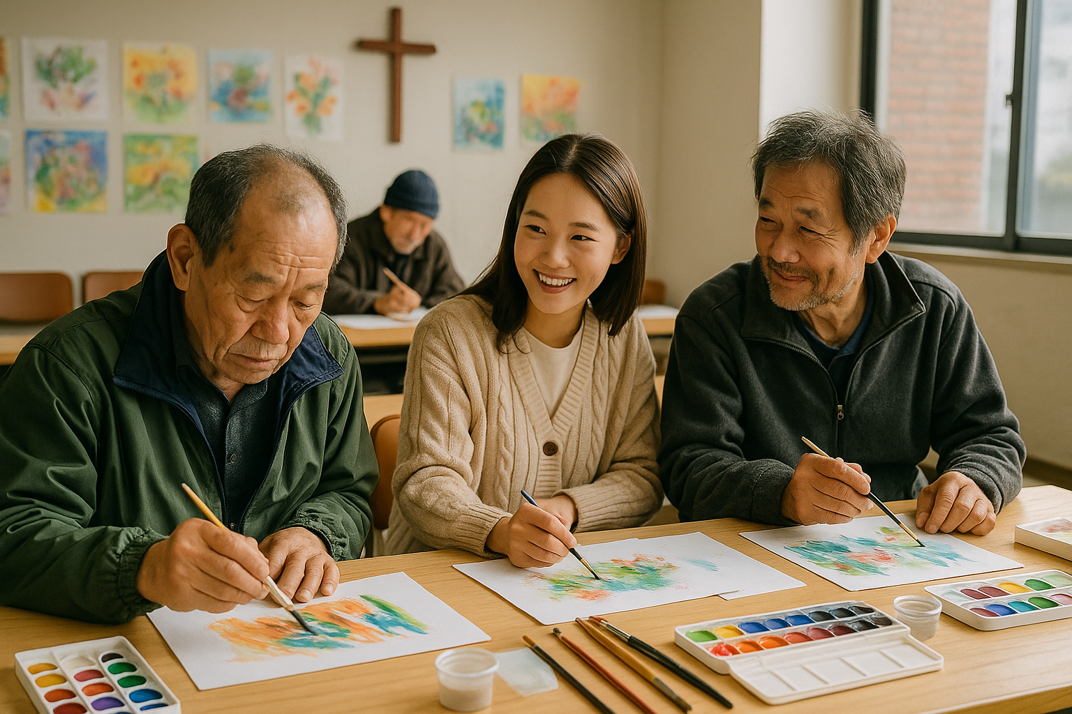 교회에서 진행한 노숙인 예술치료 프로그램, 삶을 바꾸는 치유의 현장