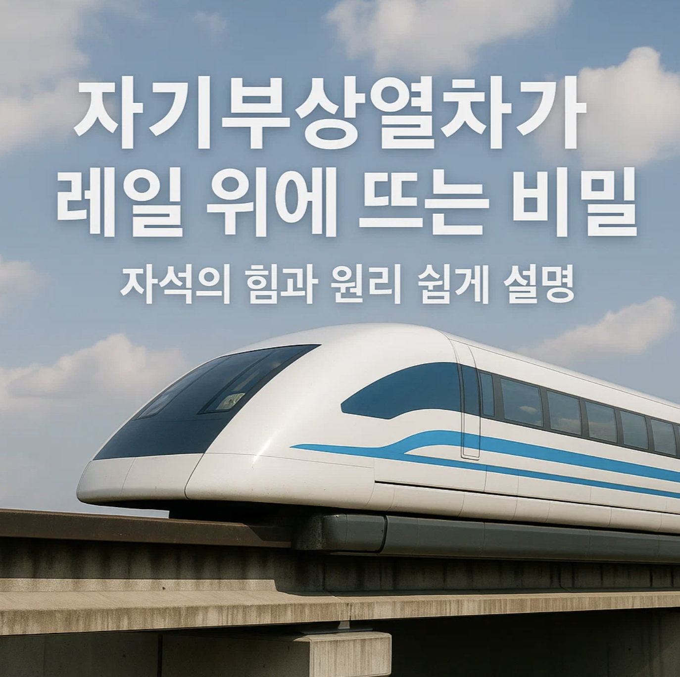 자기부상열차가 레일 위에 뜨는 비밀, 자석의 힘과 원리 쉽게 설명