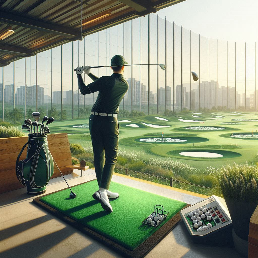 스포타임 골프연습장 배경