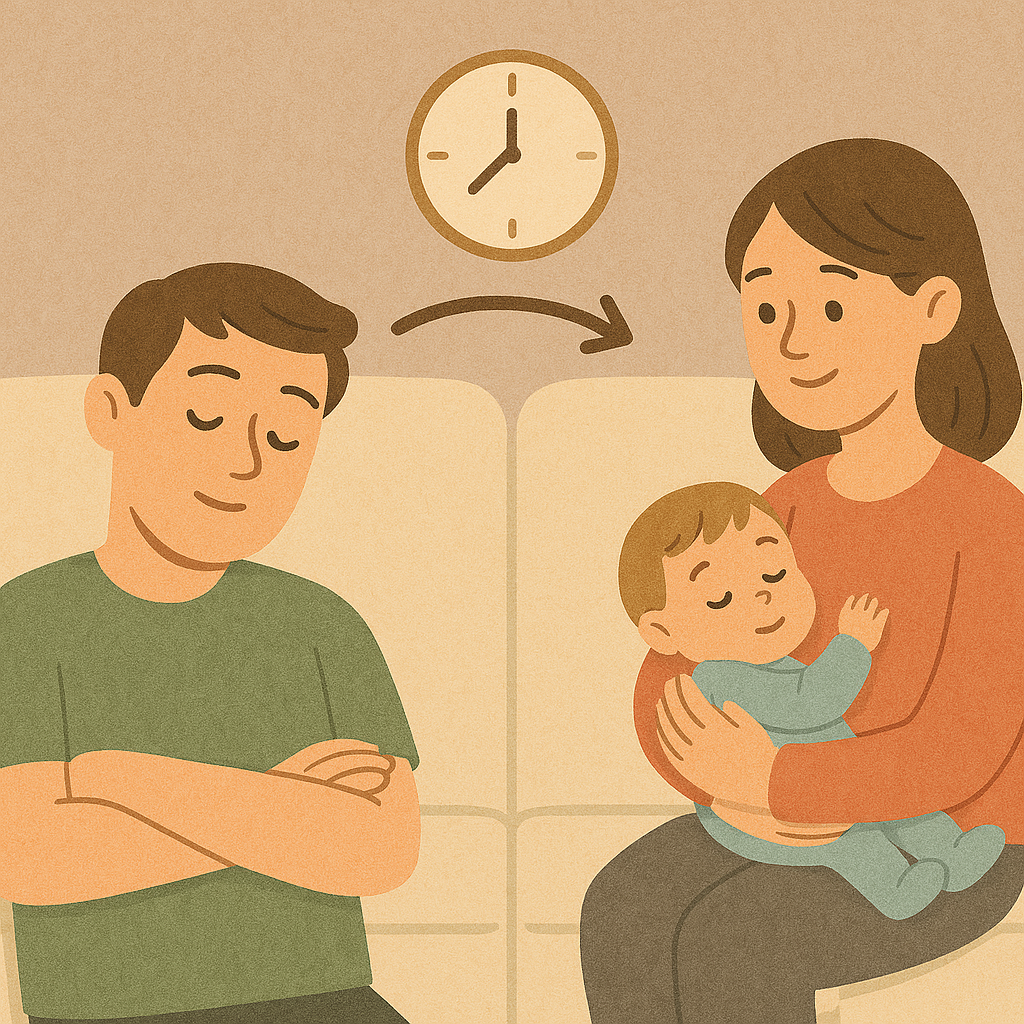 부부 교대 수면법에 관한 이미지