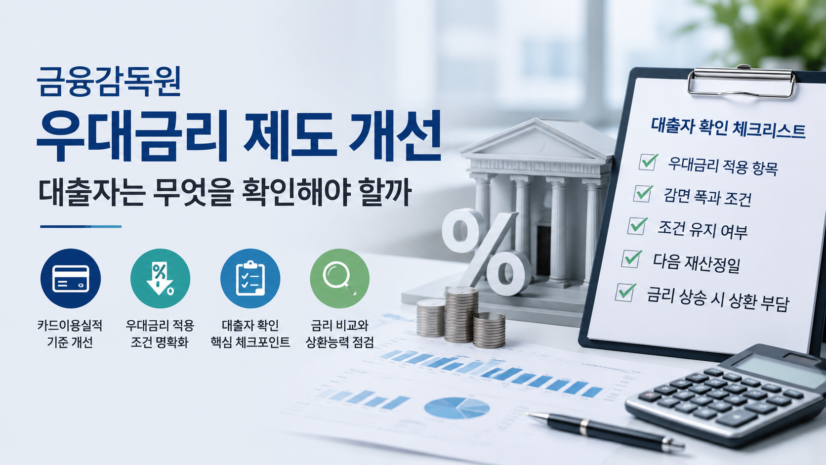 금융감독원 우대금리 개선 내용 본문 대표이미지