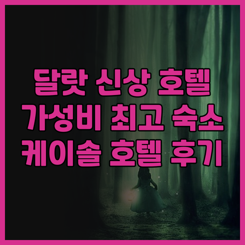 달랏 신상 호텔 케이솔 호텔 앤 아파..