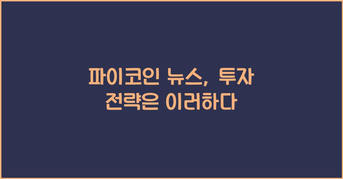 파이코인 뉴스