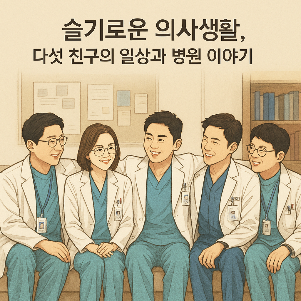 드라마 <슬기로운 의사생활>, 다섯 친구의 일상과 병원 이야기